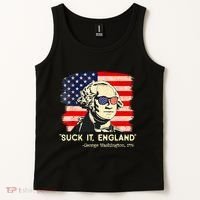 Suck It England Funny 4th Of July George Washington 1776 Tank Top thumb 2