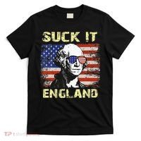 Suck It England Funny George Washington T-Shirt thumb 0