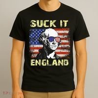 Suck It England Funny George Washington T-Shirt thumb 3
