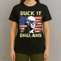 Suck It England Funny George Washington T-Shirt thumb 4