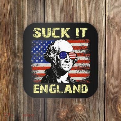 Suck It England Funny George Washington Coaster