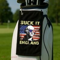 Suck It England Funny George Washington Golf Towel thumb 2
