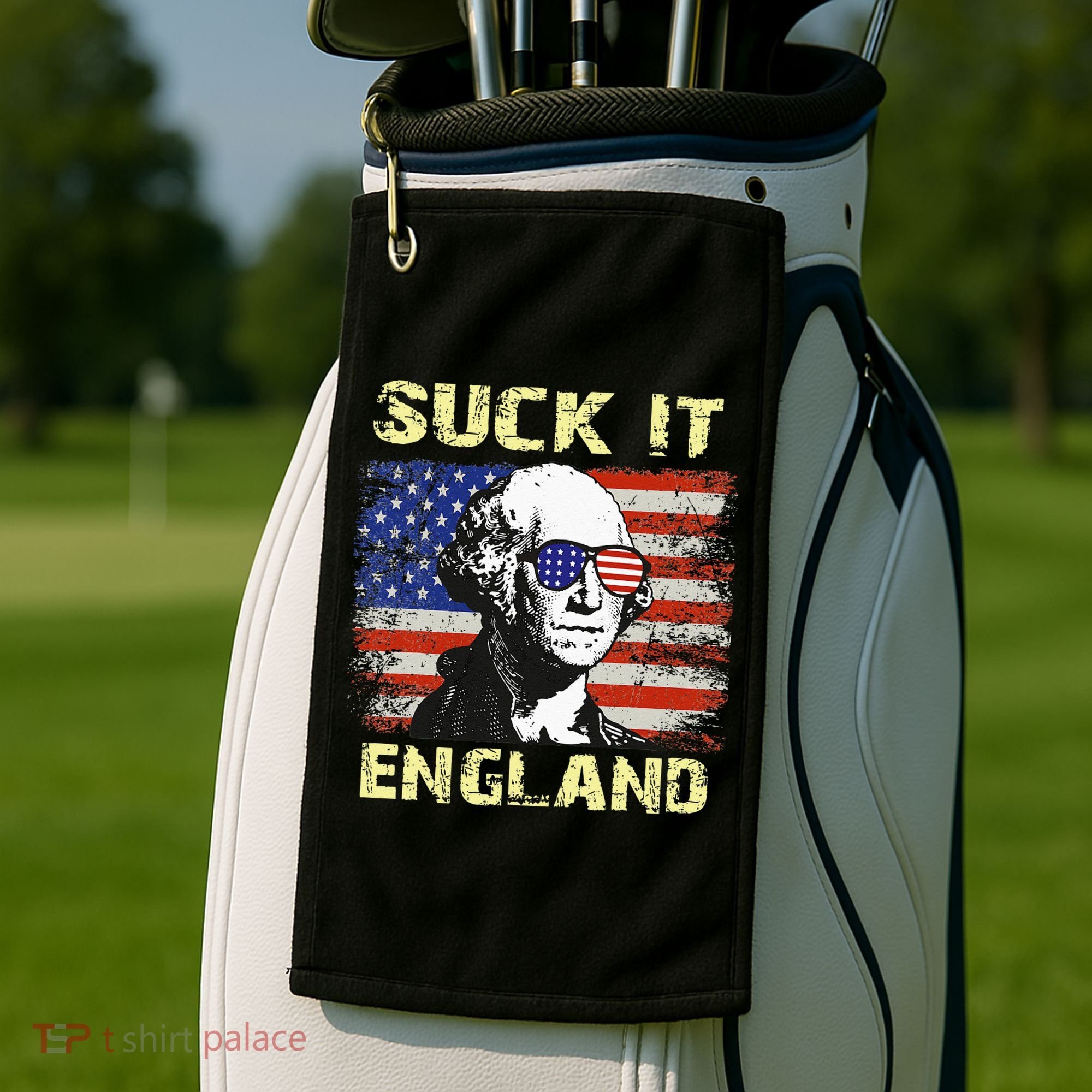 Suck It England Funny George Washington Golf Towel