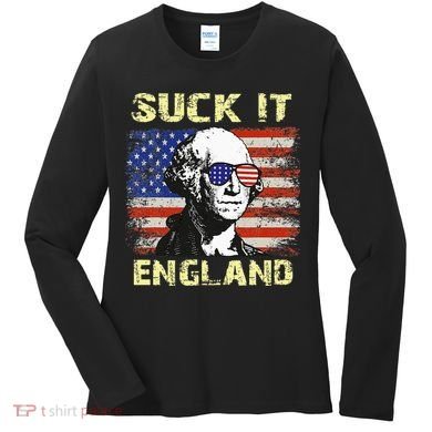 Suck It England Funny George Washington Women's Long Sleeve Shirt