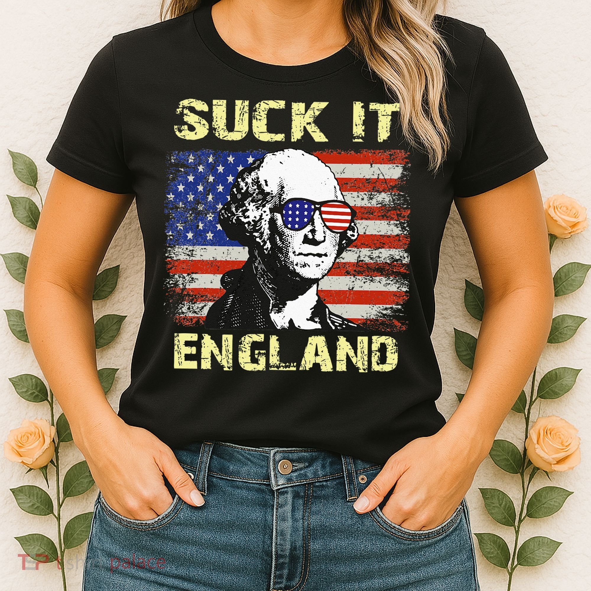 Suck It England Funny George Washington Women's T-Shirt