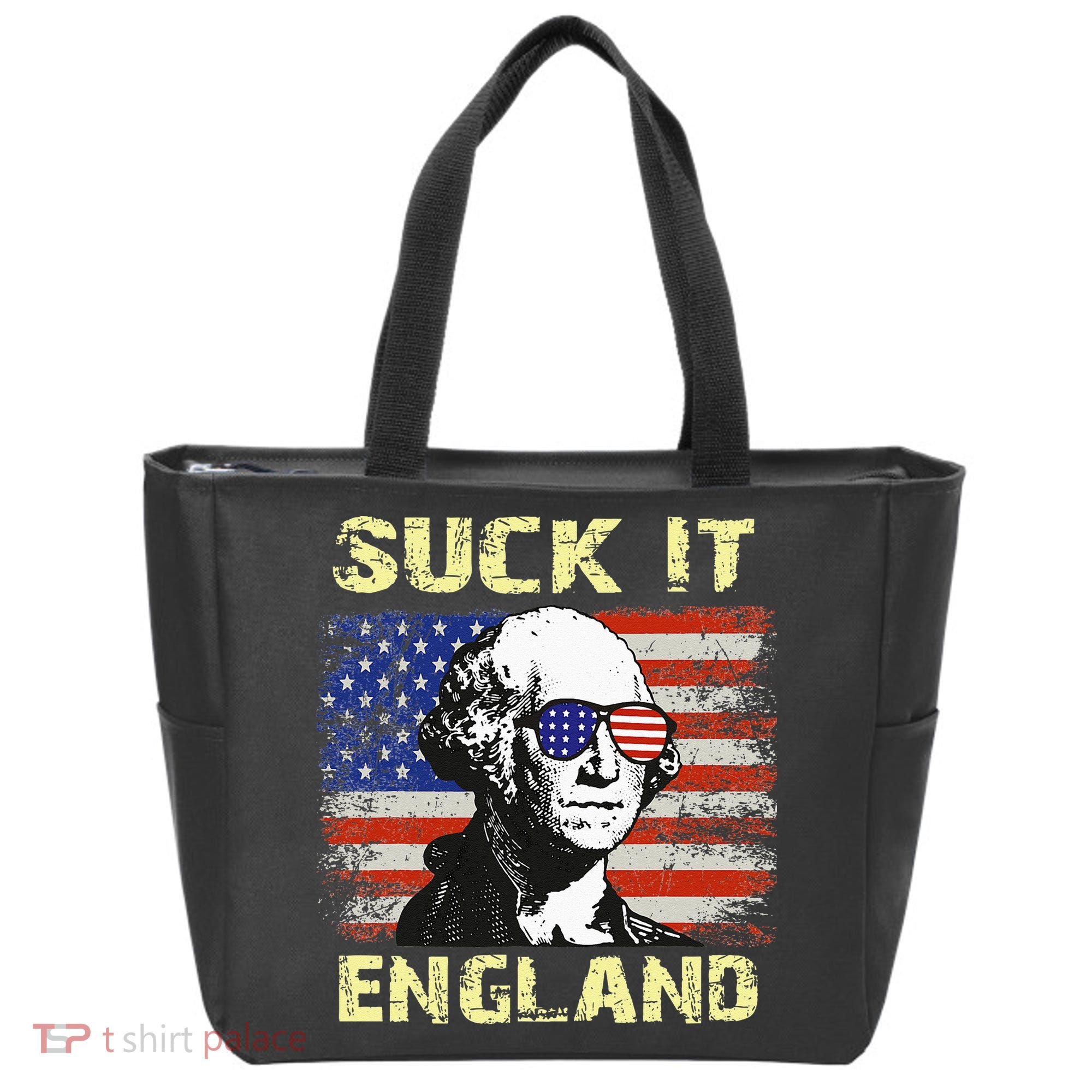 Suck It England Funny George Washington Tote Bag