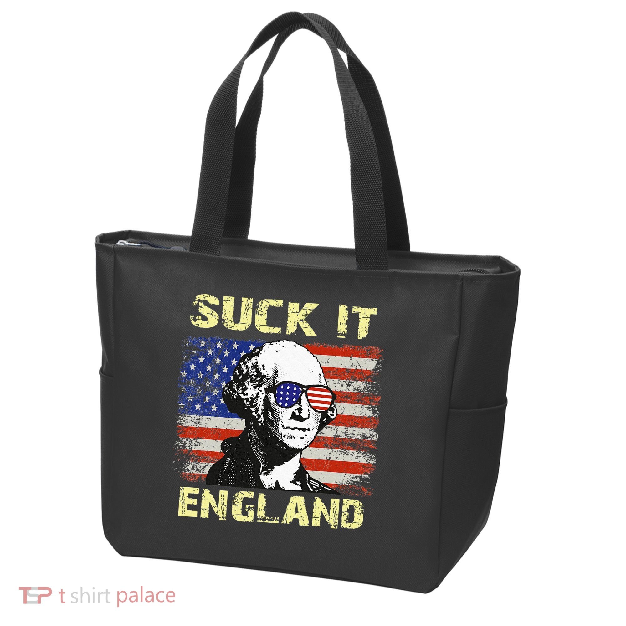 Suck It England Funny George Washington Tote Bag