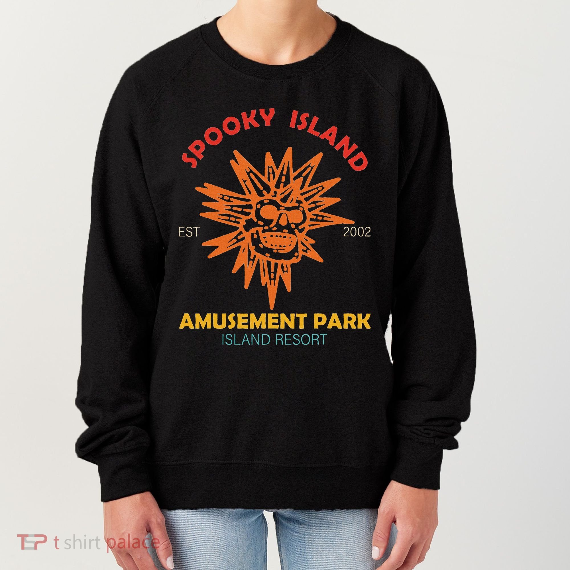 Spooky Island Est 2002 Amusement Park Island Resort Women's Sweatshirt
