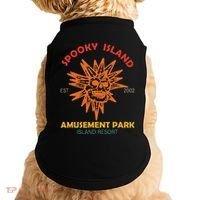 Spooky Island Est 2002 Amusement Park Island Resort Doggie Tank thumb 0