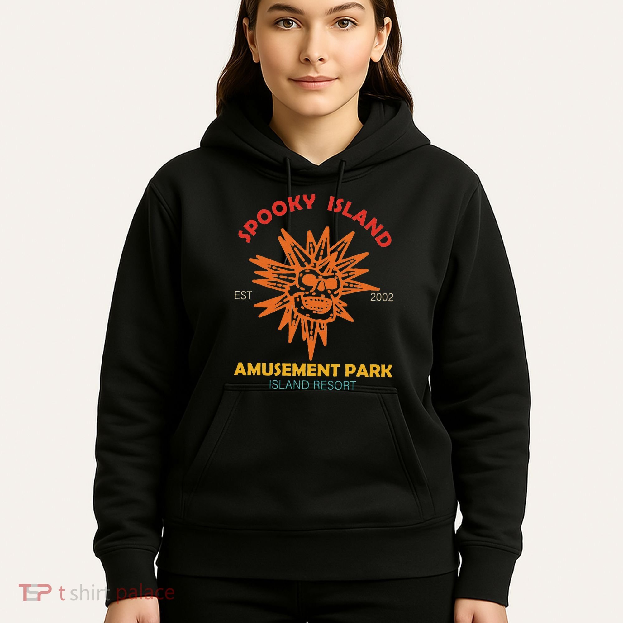 Spooky Island Est 2002 Amusement Park Island Resort Hoodie