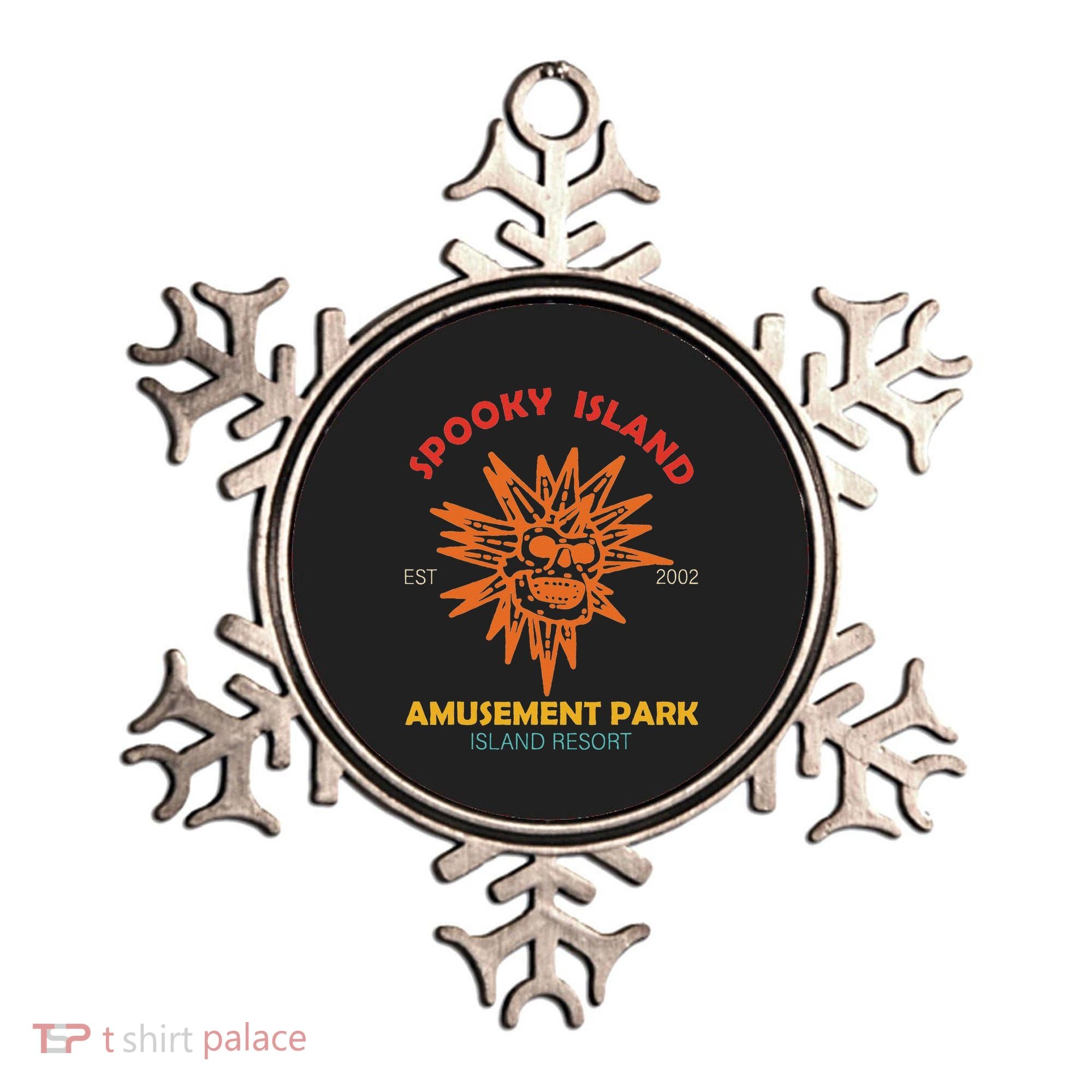 Spooky Island Est 2002 Amusement Park Island Resort Ornament