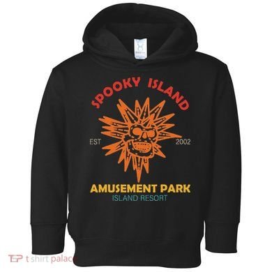 Spooky Island Est 2002 Amusement Park Island Resort Toddler Hoodie