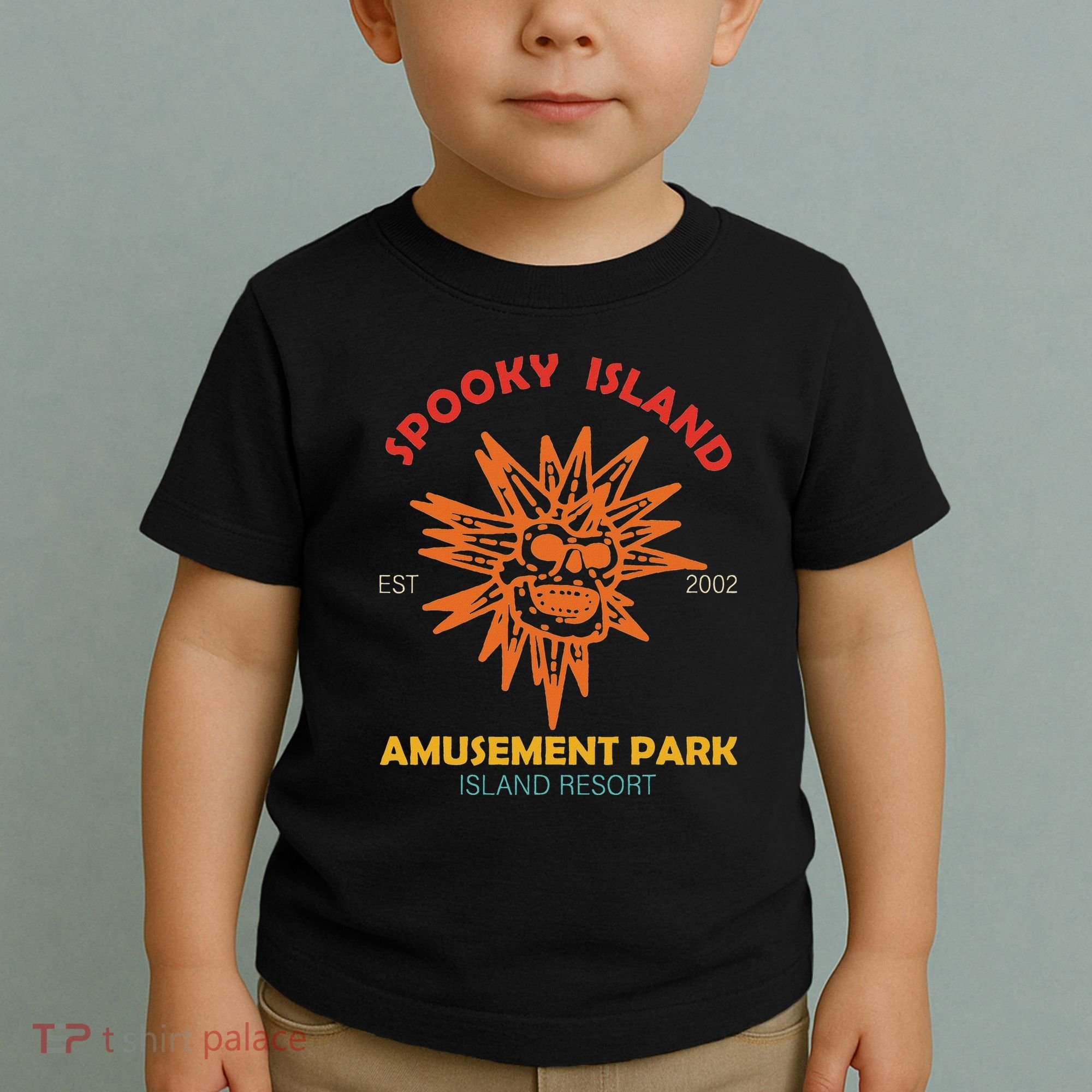 Spooky Island Est 2002 Amusement Park Island Resort Toddler T-Shirt