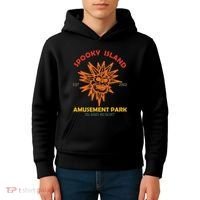 Spooky Island Est 2002 Amusement Park Island Resort Kids Hoodie thumb 4