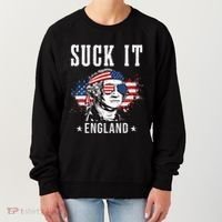Suck It England Funny George Washington Funny Women's Sweatshirt thumb 0