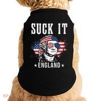 Suck It England Funny George Washington Funny Doggie Tank thumb 0