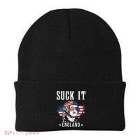 Suck It England Funny George Washington Funny Beanie thumb 0