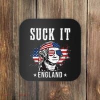 Suck It England Funny George Washington Funny Coaster thumb 0