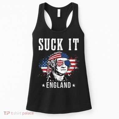 Suck It England Funny George Washington Funny Women's Tank Top
