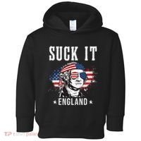 Suck It England Funny George Washington Funny Toddler Hoodie thumb 0