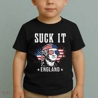Suck It England Funny George Washington Funny Toddler T-Shirt thumb 2