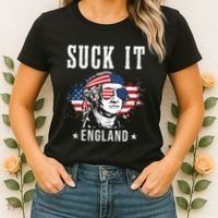 Suck It England Funny George Washington Funny Women's T-Shirt thumb 2