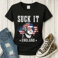 Suck It England Funny George Washington Funny Women's T-Shirt thumb 3