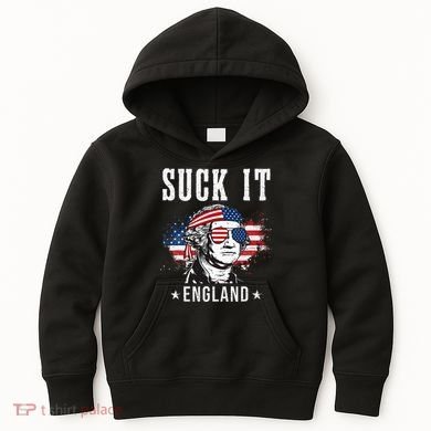 Suck It England Funny George Washington Funny Kids Hoodie