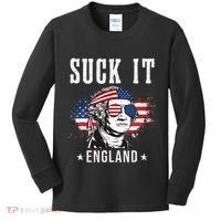 Suck It England Funny George Washington Funny Kids Long Sleeve Shirt thumb 0