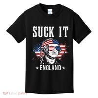 Suck It England Funny George Washington Funny Kids T-Shirt thumb 0