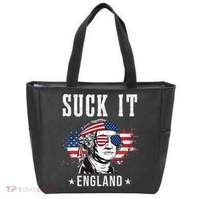Suck It England Funny George Washington Funny Tote Bag