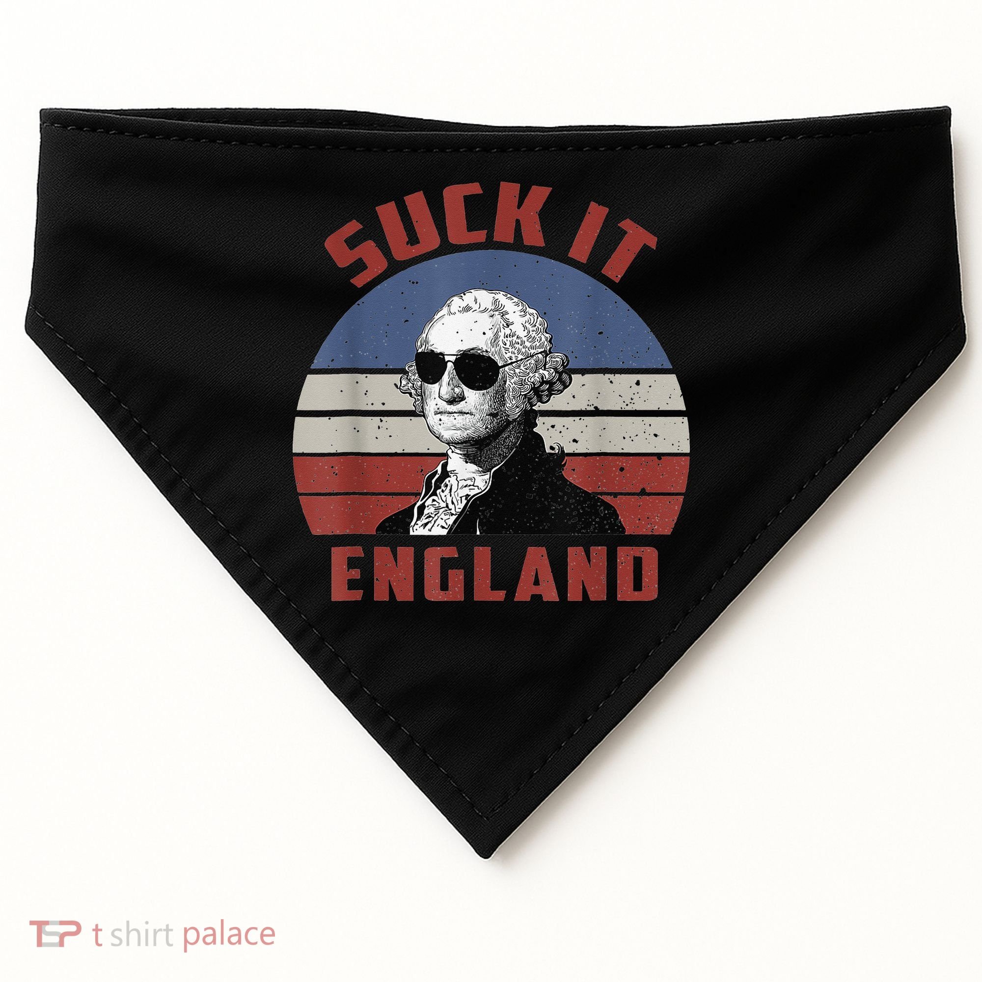 Suck It England Funny 4th of July USA-Made Doggie Bandana