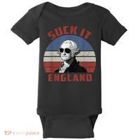 Suck It England Funny 4th of July Baby Bodysuit thumb 0