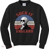 Suck It England Funny 4th of July Kids Sweatshirt thumb 0