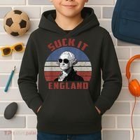 Suck It England Funny 4th of July Kids Hoodie thumb 2