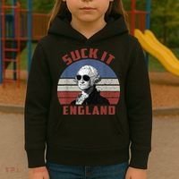 Suck It England Funny 4th of July Kids Hoodie thumb 3