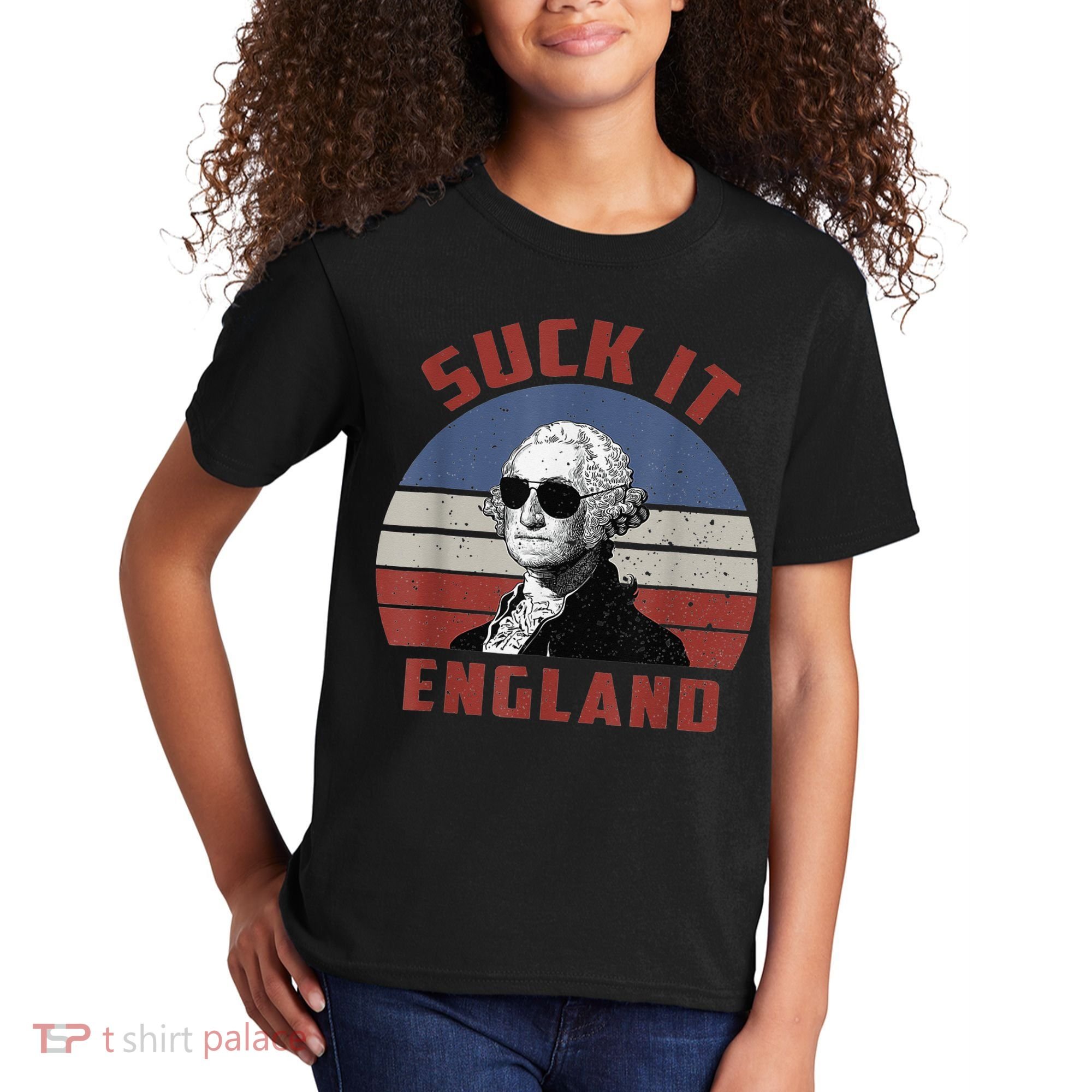 Suck It England Funny 4th of July Kids T-Shirt