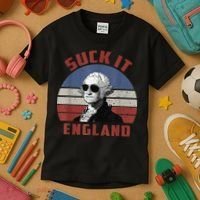 Suck It England Funny 4th of July Kids T-Shirt thumb 3