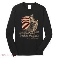 Suck It England Funny 4th Of July George Washington 1776 Long Sleeve Shirt thumb 0