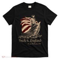 Suck It England Funny 4th Of July George Washington 1776 T-Shirt thumb 0