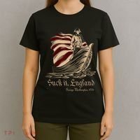 Suck It England Funny 4th Of July George Washington 1776 T-Shirt thumb 4