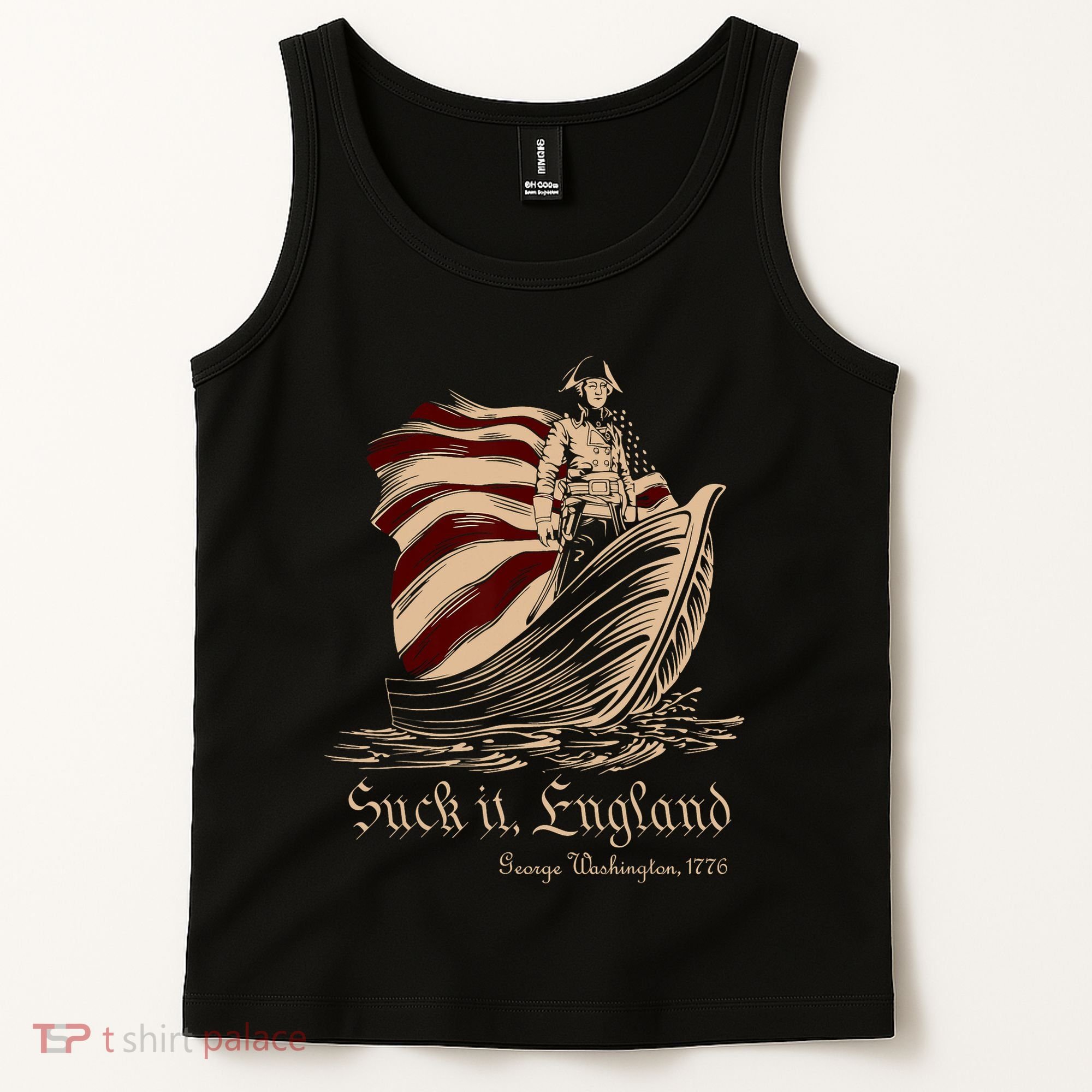 Suck It England Funny 4th Of July George Washington 1776 Tank Top