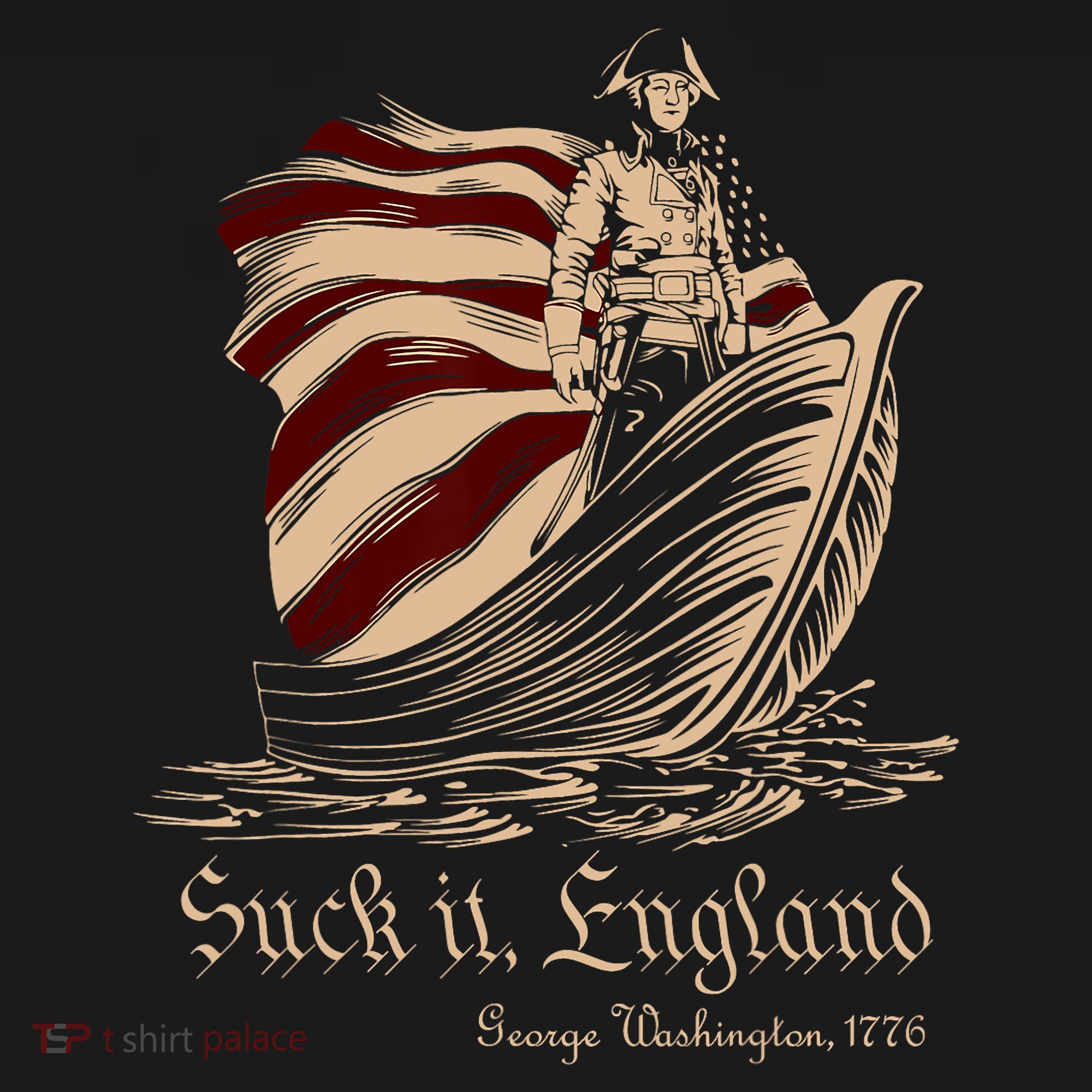Suck It England Funny 4th Of July George Washington 1776 Tank Top