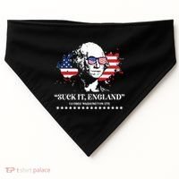 Suck It England George Washington 1776 USA-Made Doggie Bandana thumb 0