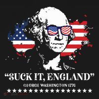 Suck It England George Washington 1776 Apron thumb 3