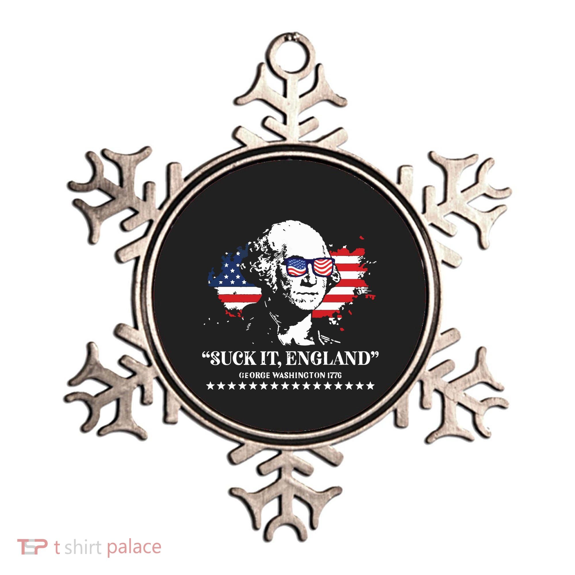 Suck It England George Washington 1776 Ornament