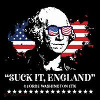 Suck It England George Washington 1776 Toddler Hoodie thumb 2
