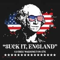 Suck It England George Washington 1776 Toddler Hoodie thumb 2