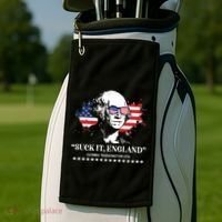 Suck It England George Washington 1776 Golf Towel thumb 2