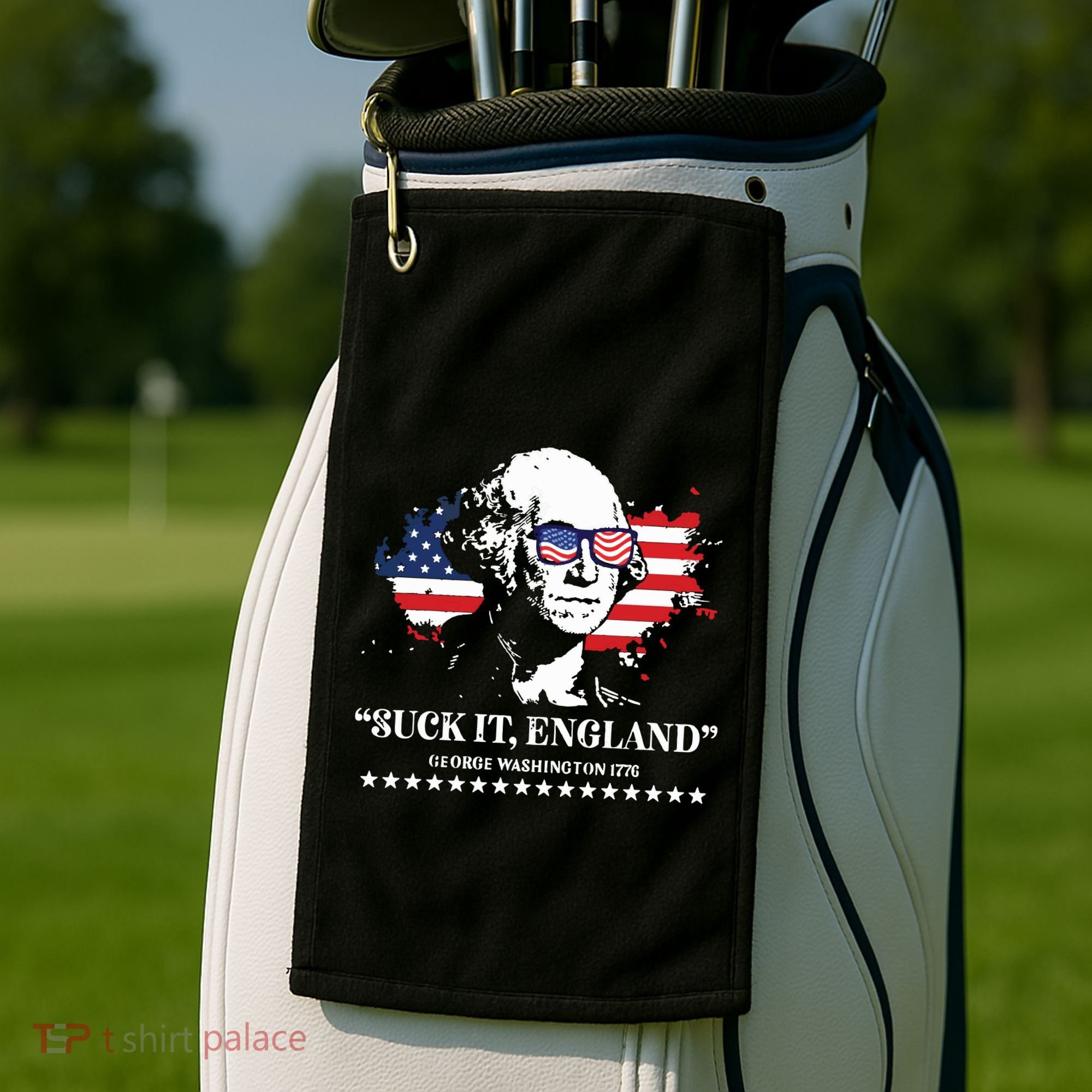 Suck It England George Washington 1776 Golf Towel